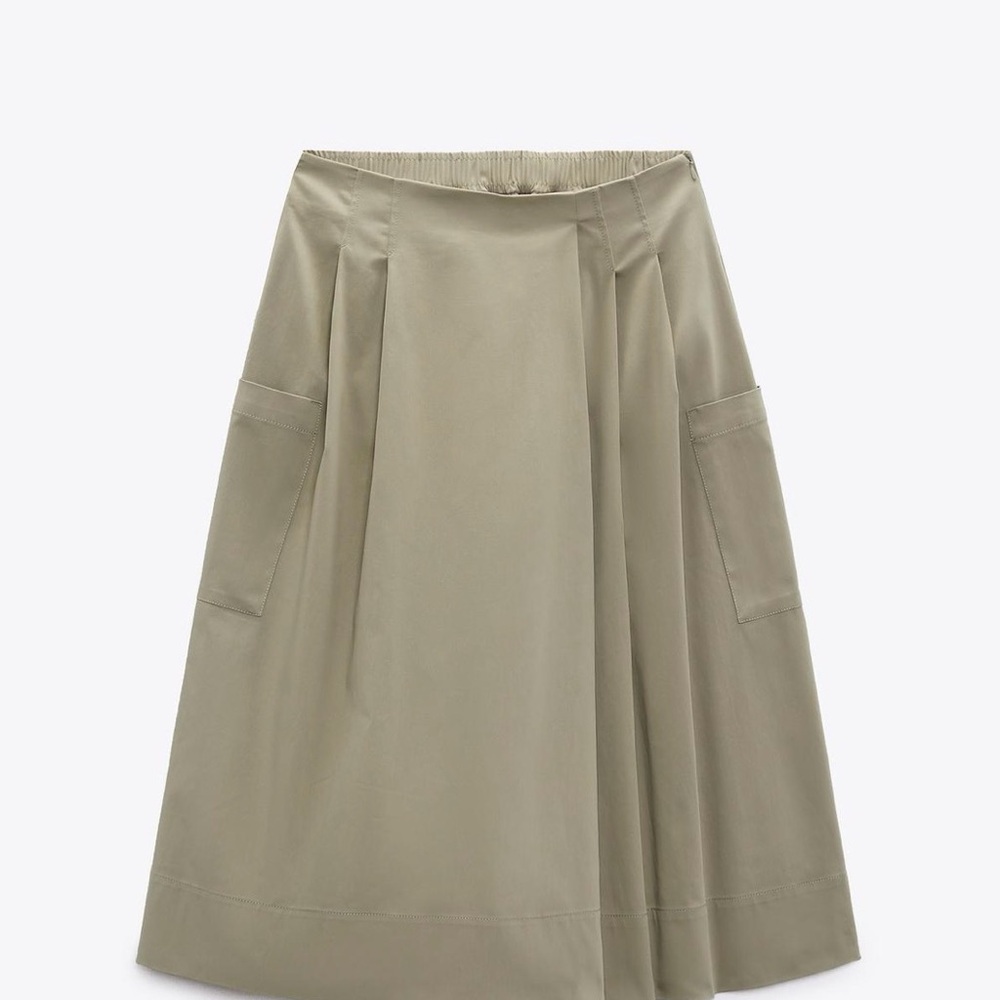 Tan Poplin Culottes